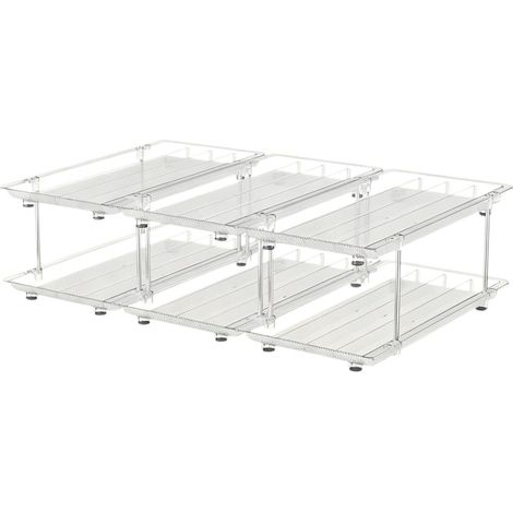 Organisateur pour boîtes de nourriture chat Gain place grâce à son système distribution automatique (1/5)