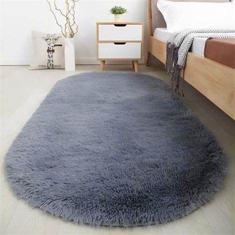 Tapis De Bain - Ovale - 60 X 40 X 1 5 Cm - Antidérapant - Microfibre - Lavable En Machine - 1 Piece (1/5)