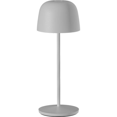 Lampe de table sans fil SOPHIA Gris Aluminium H20CM