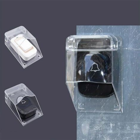 GDHZS- 3 pièces Housse étanche transparente pour sonnette intelligente sans fil - Convient pour de nombreux temps difficiles (1/5)