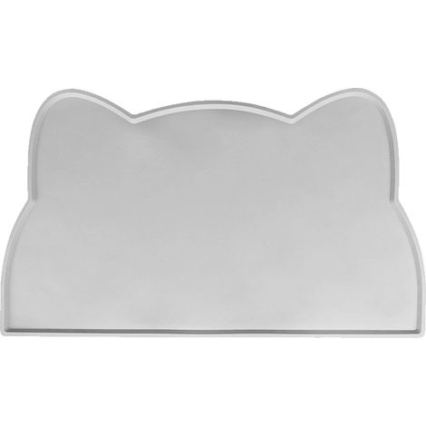 Non-slip and waterproof silicone water bowl mat, ideal for feeding animals on the floor.