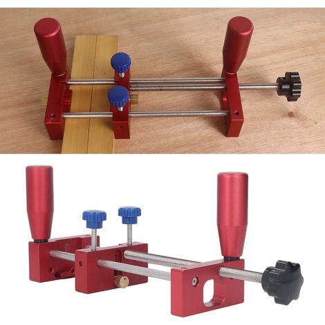 Chariot de guidage manuel à rail de poussée pour serre-joints de sécurité à tenons en menuiserie, utilisé pour les scies à table, les tables de rabotage, les scies à ruban et les assemblages. (1/5)