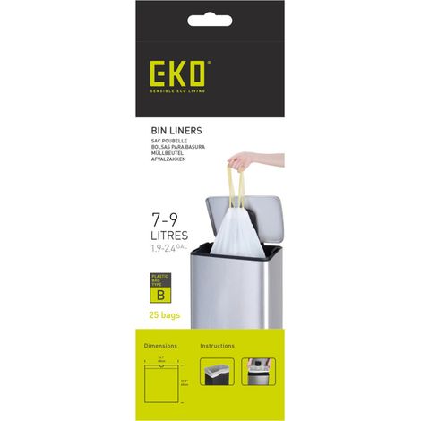 EKO Afvalzak 7-9 Litre Type B Rouleau avec 25 Afvalzakken (1/3)