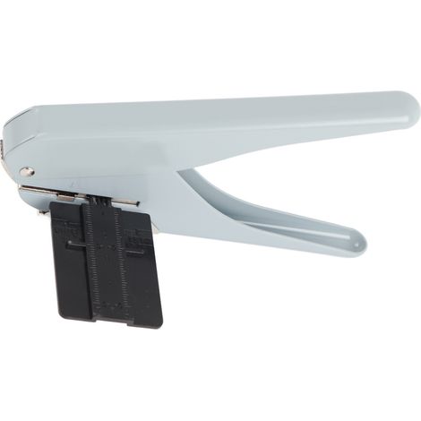 Poinçonneuse à trous champignon pour feuilles volantes, machine de perforation de bureau et fournitures scolaires (Grise) (1/3)