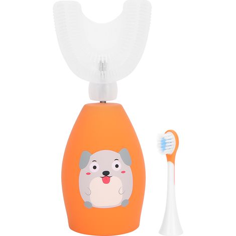 Brosse à dents automatique en forme de U, nettoyage ultrasonique, brosse à dents électrique étanche pour enfants (1/5)