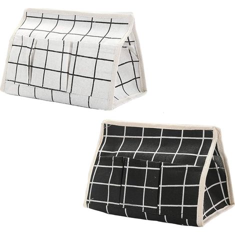 Boîte à mouchoirs en lin coton 2PCS