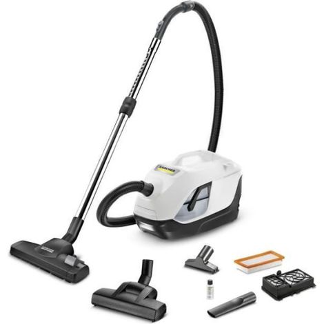 Aspirateur Robot NEW KARCHER DS 6 PLUS - sans sac avec filtration par eau + Accessoires - Rejette un air dépoussiéré a 99,95 % (1/5)