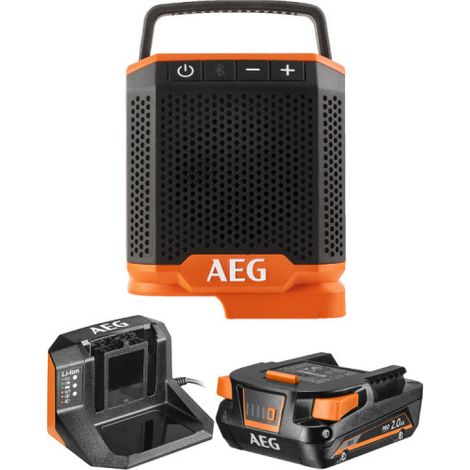 Pack AEG Radio bluetooth - BRSP18-0 - 18V - 1 batterie 2.0Ah - 1 chargeur - SETL1820S (1/5)