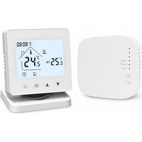 Thermostat intelligent WiFi Tuya RF433 R9 pour plancher chauffant et chaudière, sans fil (1/5)