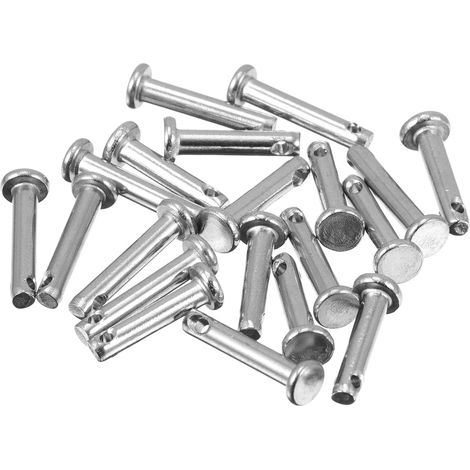 Goupille de Chape en Acier Inoxydable 304 avec Trou Unique, Tête Plate, Anti-rouille, Facile à Installer, 20pcs pour Fabrication Industrielle et Mécanique (1/5)