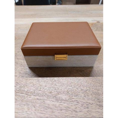 Portagioie whisky rettangolare 17x23 cm beige - Atmosphera créateur d'intérieur (1/4)