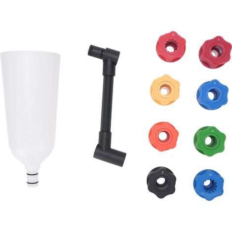 Ensemble d'entonnoirs d'huile moteur, 10 pièces, Kit de distributeur automobile anti-déversement en acier et Nylon avec 8 adaptateurs pour le changement