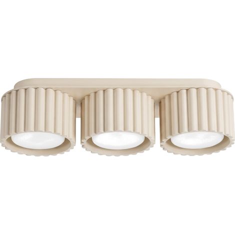 Deckenleuchten AURA beige 3xGx53 32.5cm Aluminium Sollux (1/5)