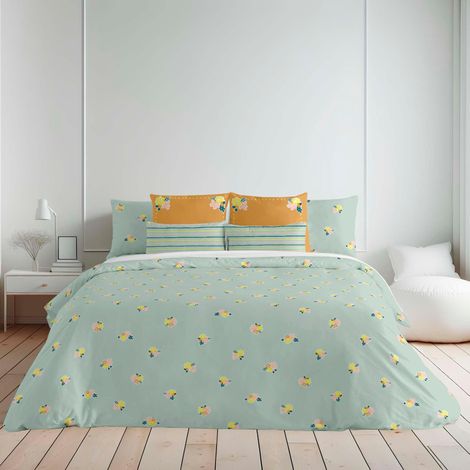 Housse de Couette pour lit 200 x 200 cm Tissu : 100% Coton Biologique 175 Fils Modèle : Pretoria (1/5)