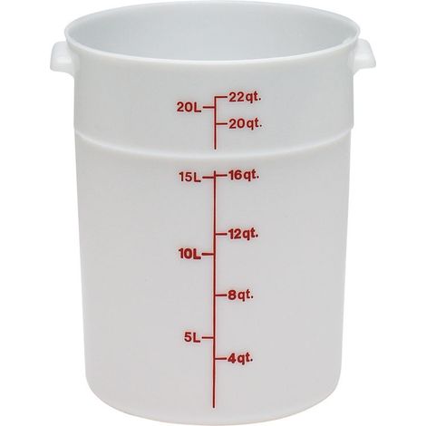 Boîte ronde - 37.8 x 37.8 cm - Blanc - Lot de 6 - Cambro