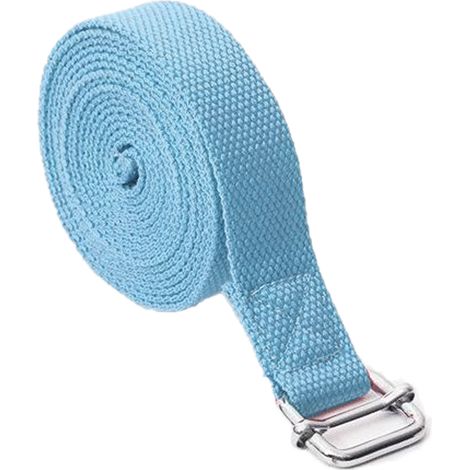 Sangle De Yoga - 250 cm - Boucle Métallique Carrée - Pour Étirements, Renforcement Musculaire Et Amélioration De La Souplesse - 1 Pièce (1/5)