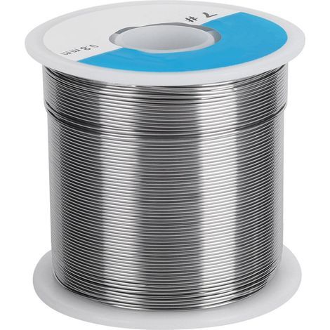 Fil d'étain à souder 63/37, 500g, 0.8mm, bas point de fusion, haute pureté, sans nettoyage, fournitures de soudure (1/5)