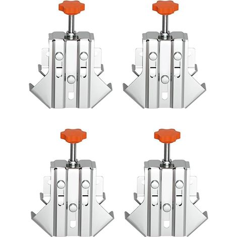 Pince à Angle Droit en Acier Inoxydable pour le Travail Du Bois, Pinces D'Angle à 90 Degrés Durables Contre la Rouille et la avec 4 Pièces Réglables et Durables (1/5)