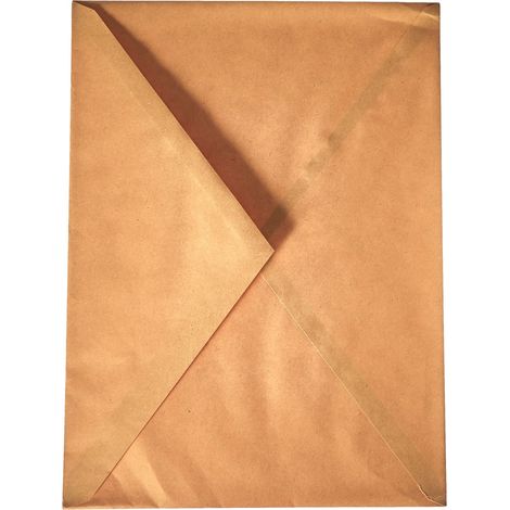 Blasetti Gelbe Umschläge 18x24 cm 80 g/m² Spitzverschluss Gummiert Packung 500 Stück