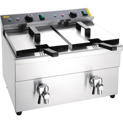 Friteuse induction double 2 x 3 kW - Buffalo (1/5)
