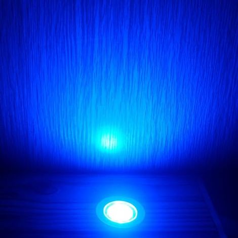 LED Spot Encastrable Extérieur Mini Spot Encastré de Ø30mm Eclairage Encastrables Extérieur pour Terrasse Enterre IP67 Etanche DC12V Lumière pour Escalier (bleu) (1/3)
