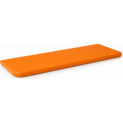 Estante de Pared, Estante Suspendido, Fijación Oculta, Balda de Pared, Kit de Tacos Incluido, Naranja, 76x18x1,8 cm (1/4)