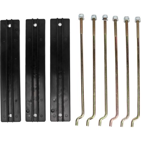 Dilwe Batterie-Halteplatten-Kit 1013683, Batterie-Halteplatte, 101090801 für Stangen-Unterlegscheibenmutter, Ersatz für DS Elektroautos.