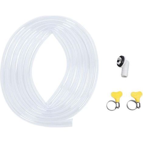 Universelles Ablaufset für mobile Klimageräte – 3 Meter langer PVC-Schlauch mit Anschlussstück und Klemme – Kompatibel mit allen Modellen (1/5)