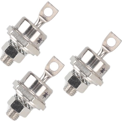 Lot de 3 diodes redresseuses 70HFR120 70A, module redresseur spiralé compact et stable pour accessoires de générateur diesel, pôle positif (1/5)