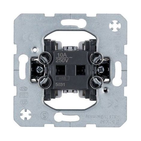 Hager Modelo de pulsador plateado diseño minimalista