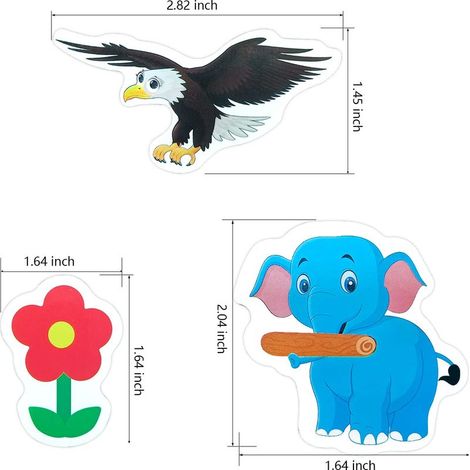 36 Kühlschrankmagnete, Kinder-Kühlschrankmagnete mit niedlichen Tieren, süße Kühlschrankmagnete für Kühlschrank und Fotos (1/5)