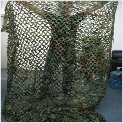 2M X 3M Camouflage Net Woodlands Leaves Couverture Camo Pour Camping Chasse (1/4)