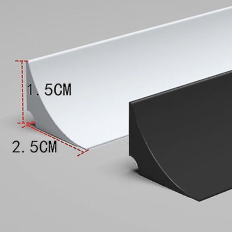 Bande d'étanchéité en silicone flexible de 3 m pour comptoir de cuisine, salle de bain et douche, avec séparation sèche et humide. (1/5)