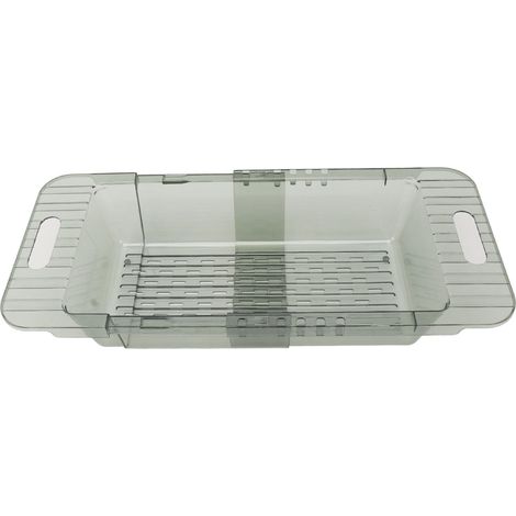 Passoire à fruits et légumes pour évier de cuisine, style moderne et minimaliste, en PET, avec filtre télescopique vert. (1/5)