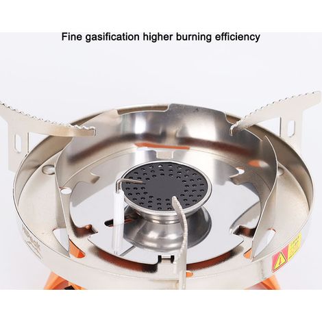Poêles en métal de Camping en plein air, four de Barbecue de pique-nique Portable, coupe-vent, accessoire de cuisine intégré (1/5)