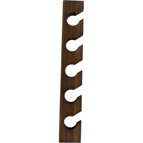 Porte-chapeaux présentoir mural vertical pour casquettes, idéal pour la porte d'un placard ou d'une chambre.Couleur bois de noyer (1/5)