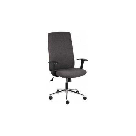 Fauteuil de bureau directionnel en tissu gris oscillant
