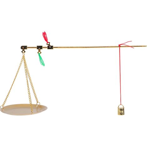 USHOBE Balance de Médecine Chinoise en Cuivre Vintage Précise Plateau (1/5)