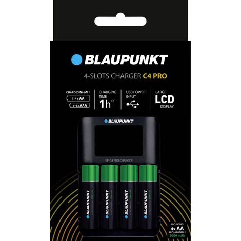 Blaupunkt Chargeur de piles rondes Y297633