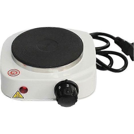Mini-four électrique, appareil de cuisine multifonctionnel, plaque chauffante électrique pour fondue, chauffe-lait et chauffe-eau, prise standard américaine A, blanc. (1/5)