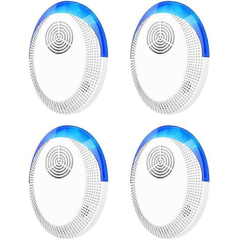 Dispositif anti-insectes et anti-rats à ultrasons pour la protection de l'environnement domestique - Prise américaine - Lot de 4 (1/5)