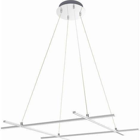 ANDROS LAMPADA A SOSPENSIONE 70X70 40W LED ARGENTO 4000K APETI (1/4)