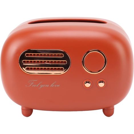 Retro Radio Tissue Box Holder Desktop Decoration with