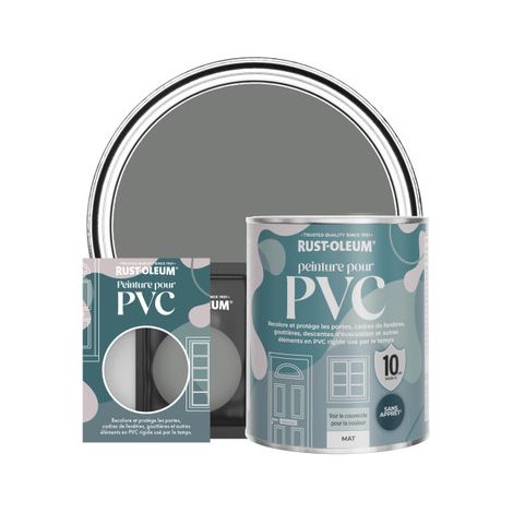 Peinture pour PVC, Finition Mate - Gris Ombre (1/3)