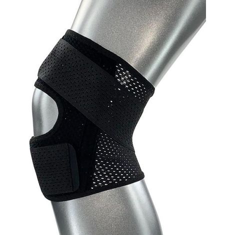Noir-M - Genouillères rembourrées en Silicone, 1 pièce, Genouillères de soutien, Basket ball, Fitness, Protec (1/4)