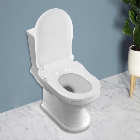 Abattant de WC avec fonction bidet - Siège de Bidet Mécanique Abattant WC Japonais Cuvette Japonaise Bidet Toilette WC- G 1/2",Double Buses (1/5)