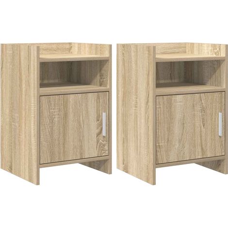 Tables de chevet 2 pc Chêne Sonoma 40 x 36 x 60 cm vidaXL