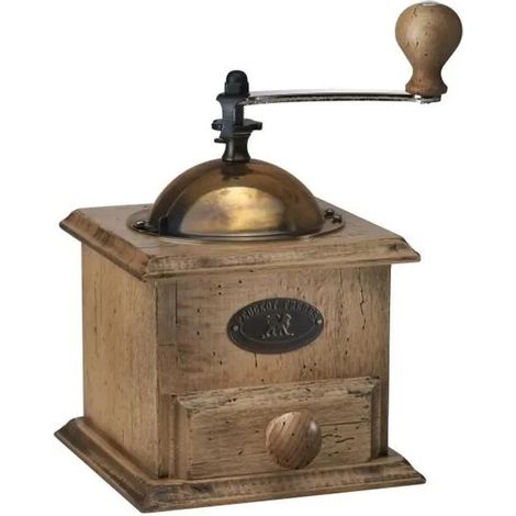 Peugeot Antik Kaffeemühle manuell Holz 21 cm (1/3)