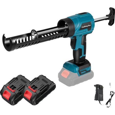 Pistolet à colle électrique sans fil, 4 vitesses réglables, design ergonomique, 2 Batterie 1 Prise EU (1/2)