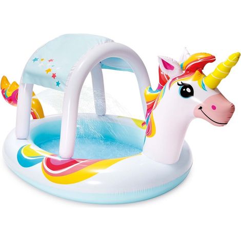 Piatto doccia con tetto unicorno 254 x 132 cm intex 58435